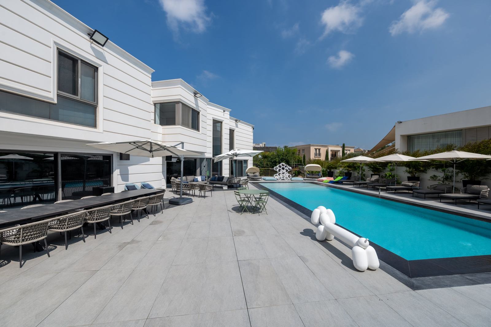 Modern pool house listing, photographed by Re-Capture